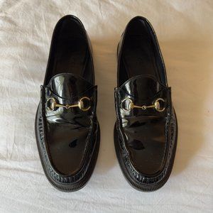 GUCCI HORSEBIT LOAFERS Men's Patent Leather Size 11 US / 10.5 UK / 44 EUR